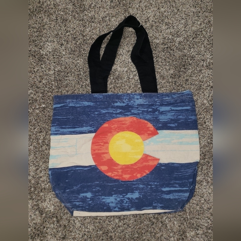 Colorado| 100% Cotton Flag Tote Bag